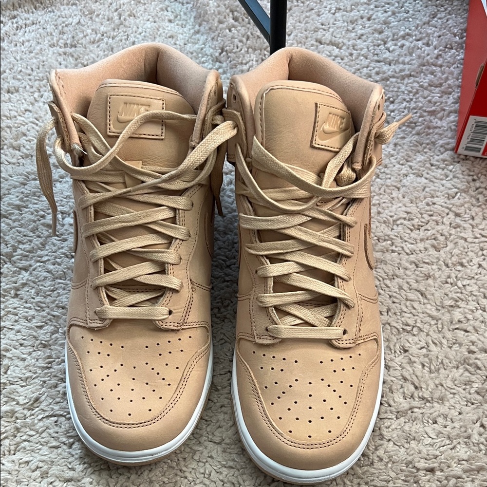 Nike Beige High-Top Sneakers